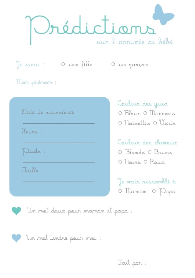 Cartes de prédictions - Tendre papillon