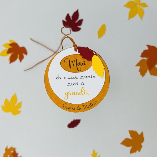 Etiquettes de remerciement - Automne